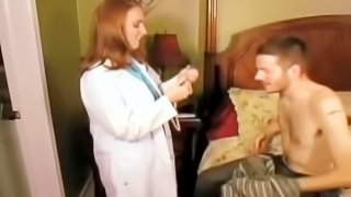 Big boob redhead nurse fucks her patient