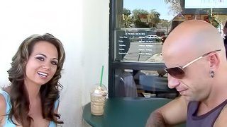 Milf from the coffee shop goes home with him and gets fucked