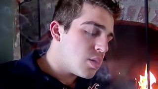 Austin Reid has a special cigar smoking masturbation show
