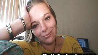 Homeless blonde with a cute smile puts her mouth to work on a big dick