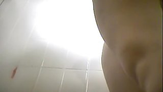 Changing room girl and her tiny panty thong with pussy