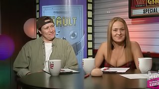 Gorgeous lesbian milfs discuss their raunchy sex clip in a hot interview