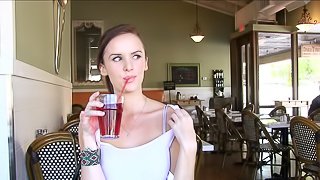 Magnificent Jayden 2 Flashes Her Pussy In A Restaurant